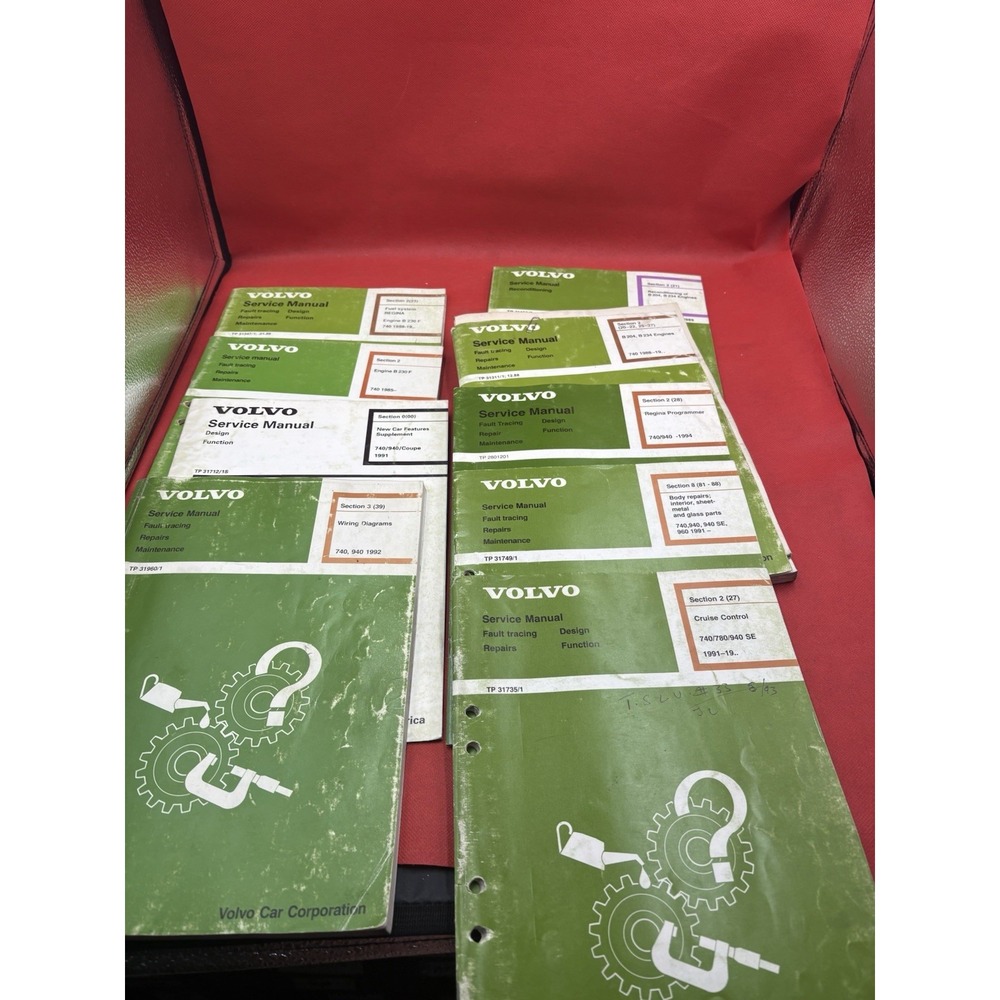Volvo OEM Service Repair Manuals 740 780 940 960 B230F Wiring 1985-94 #740B